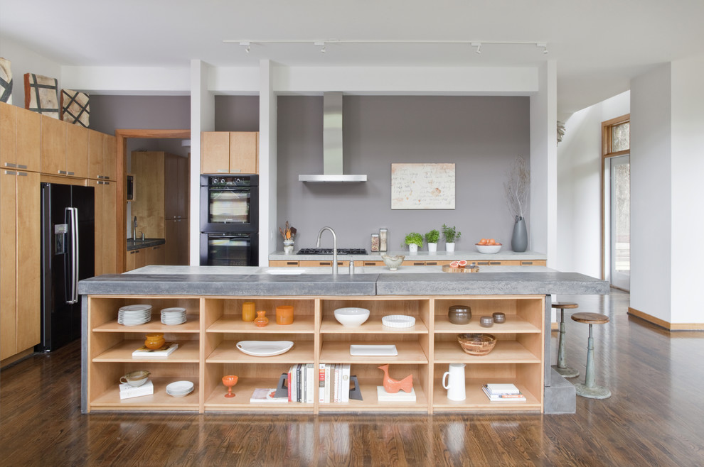 vertical and horizontal kitchen table shelve