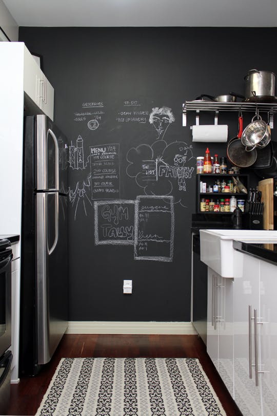 Грифельная Стена На Кухне Фото