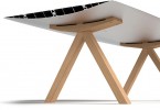 Алюминиевый стол в индустриальном стиле