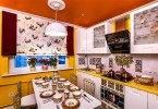 Яркий дизайн жёлтой кухни от Вероники Андриховой