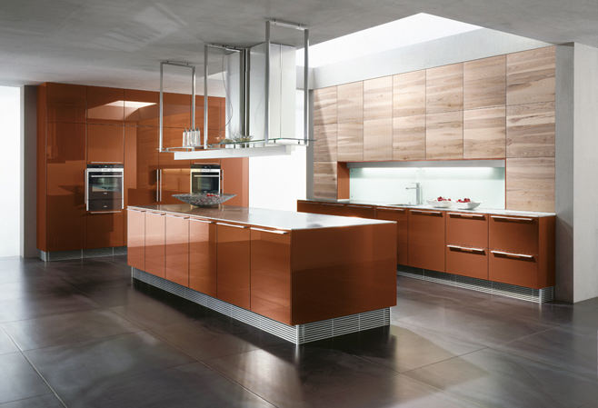 Великолепный дизайн коричневой кухни