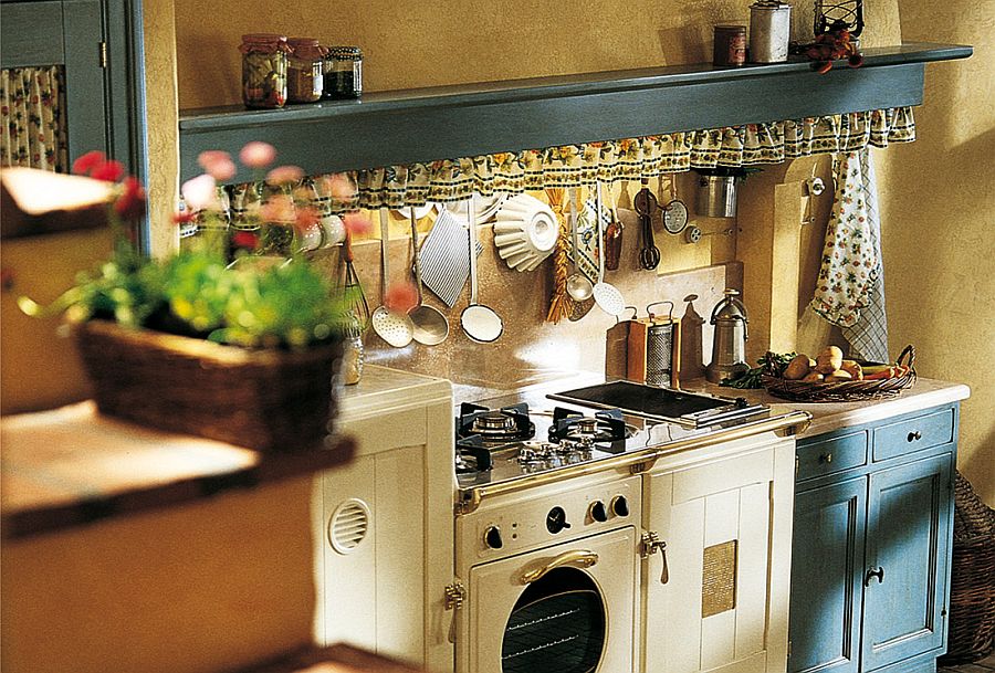 Средиземноморский дизайн кухни Doria с элементами деревенского стиля