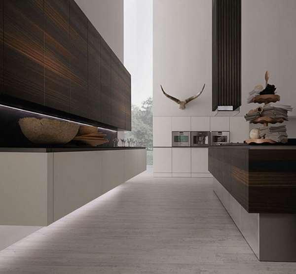 Минималистский дизайн деревянной кухни Neos от Rational Suites