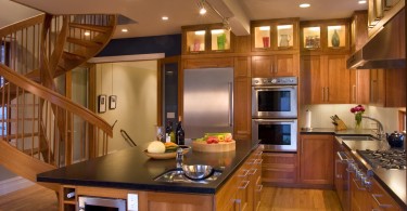 Оригинальный дизайн интерьера кухни от Rossington Architecture