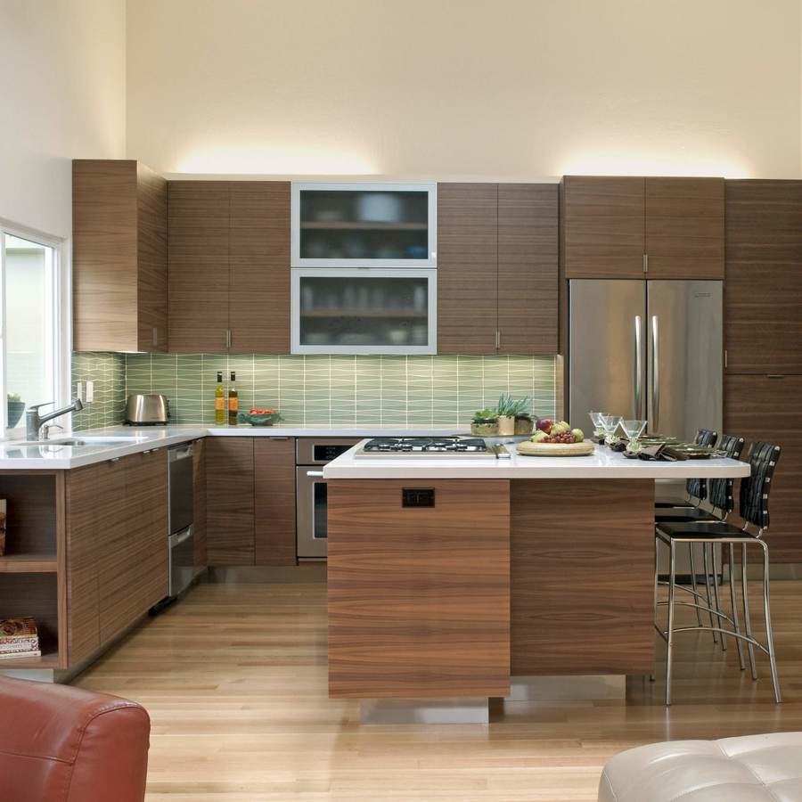 Дизайн интерьера кухни в стиле «модерн 50-х»