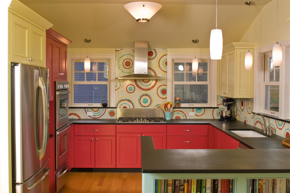 Кухонная мозаика в оформлении рабочего фартука - Фото 9