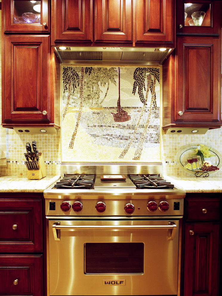 Кухонная мозаика в оформлении рабочего фартука - Фото 15
