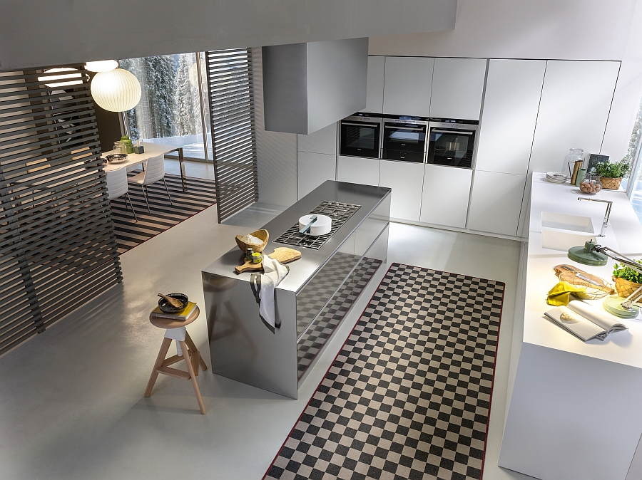 Роскошный дизайн интерьера кухни Rustic Charm от Pedini с элементами деревенского стиля