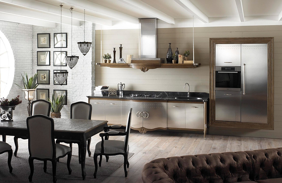 Современный интерьер кухни Dechora с элементами классического дизайна от Marchi 
