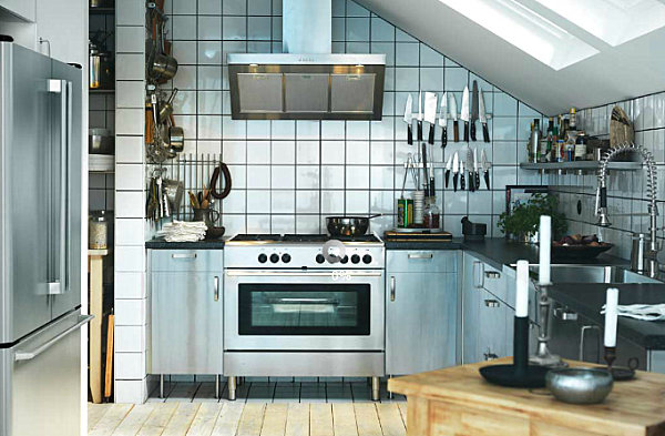Оригинальный дизайн интерьера кухни в скандинавском стиле