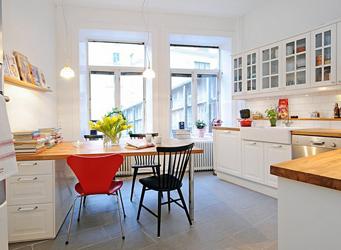 Дизайн интерьера кухни в скандинавском стиле