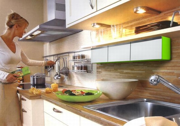 Компактные холодильники: модель Neff от Stefan Ulrich в интерьере кухни
