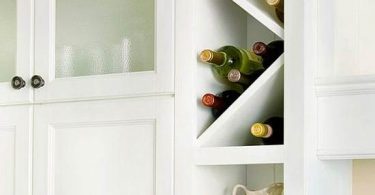 Интересные идеи организации винных шкафов для кухни