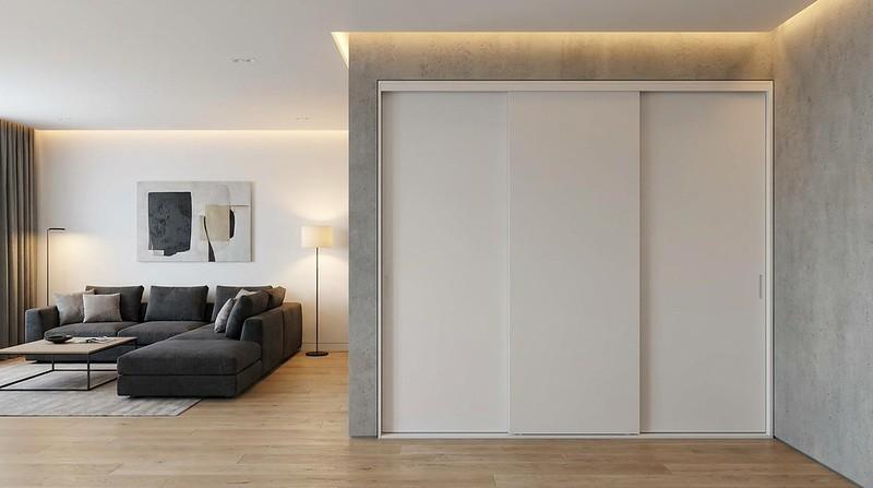 встроенный шкаф купе в интерьере