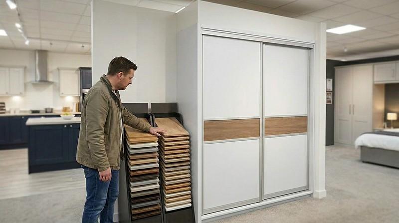 выбор фасада для встроенного шкафа купе