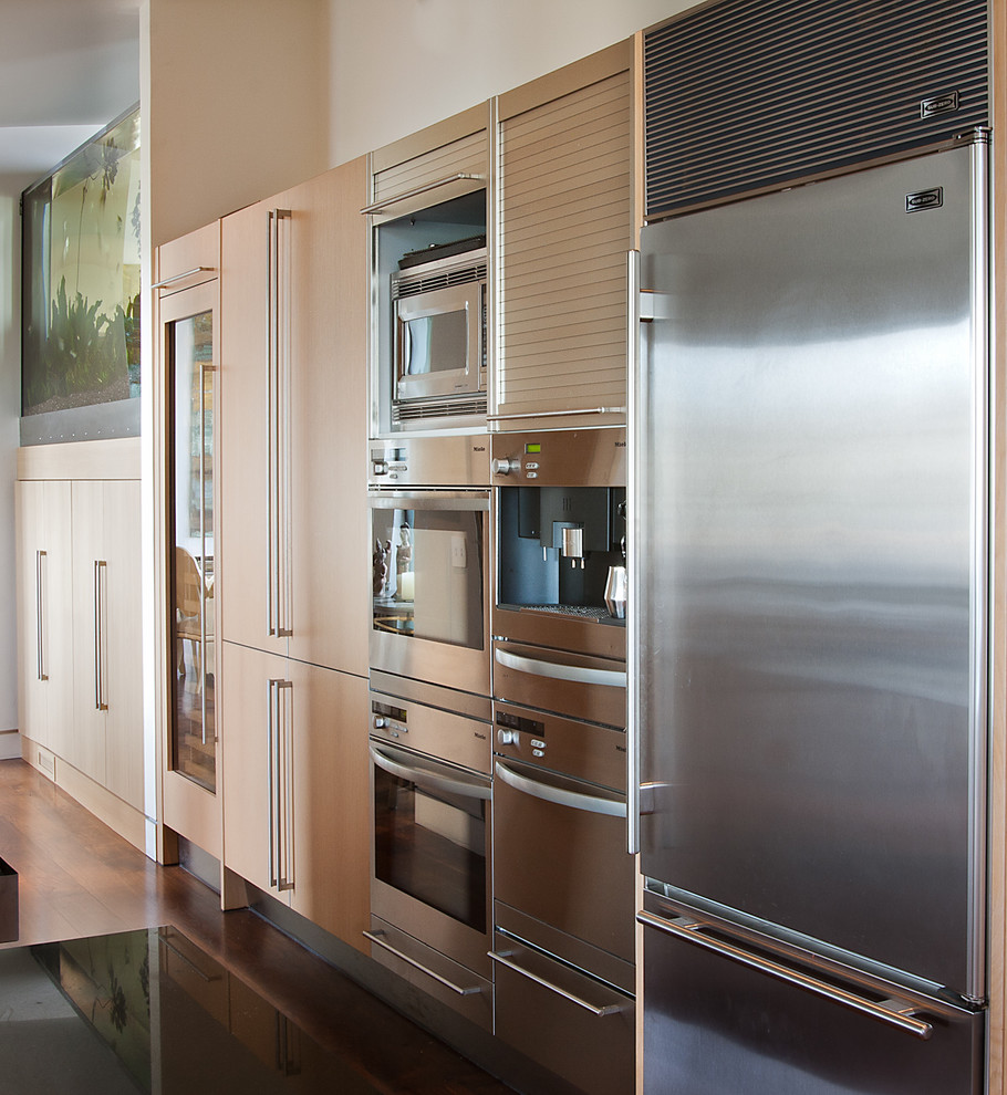 Встроенная бытовая техника в интерьере кухни от modern house architects